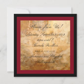 Wein-und Käse-Party Einladung (Rückseite)