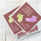 Wein und Käse Party Getränke PapierNapkin Serviette