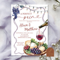 Wein und Käse Perfect Pair Verlobung Dusche