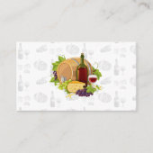 Wein und Käse Picnic Visitenkarte (Vorderseite)