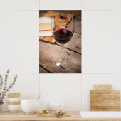 Wein und Käse Poster (Küche)