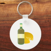 Wein und Käse Schlüsselanhänger (Vorderseite)