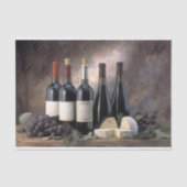 Wein und Käse - Stillleben Seidenpapier (Vorderseite)