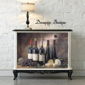 Wein und Käse - Stillleben Seidenpapier