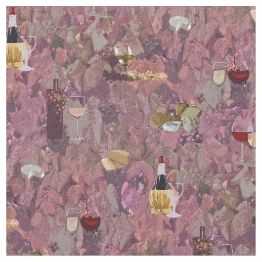 Wein und Käse Stoff (Nahaufnahme)