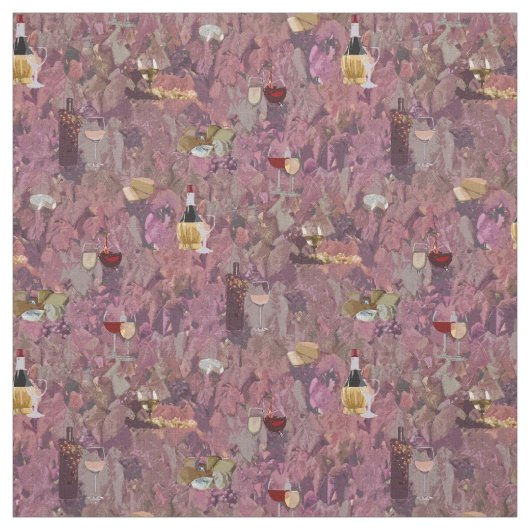 Wein und Käse Stoff (Muster)