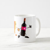 Wein-und Käse-Tasse Kaffeetasse (VorderseiteRechts)