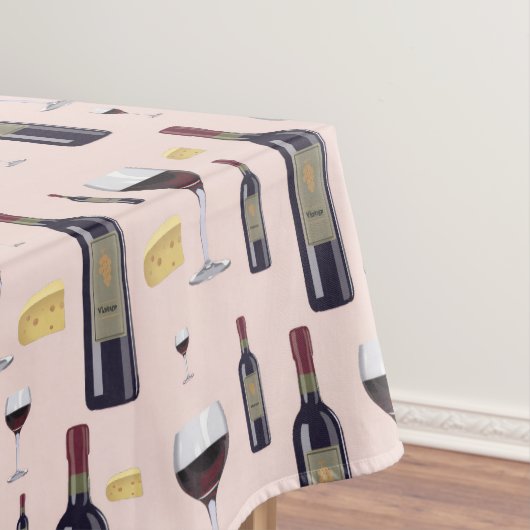 Wein und Käse Tischdecke (Beispiel)