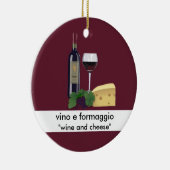 Wein-und Käse-Verzierung Keramik Ornament (Rechts)