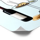 Wein und Käse, Vino & Fromage Poster (Ecke)