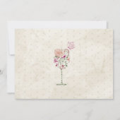 Wein und Käse zum Geburtstag Einladung (Rückseite)