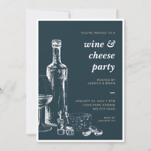 Wein- und Käseparty-Einladung für jeden Anlass Einladung