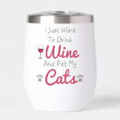 Wein und Katzen (Vorderseite)