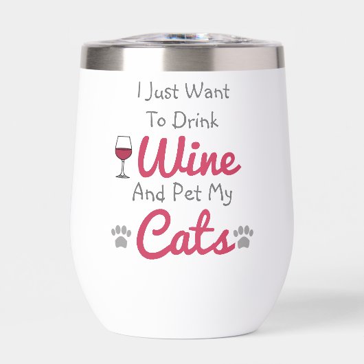 Wein und Katzen (Vorderseite)