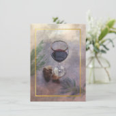 Wein- und Knoblauchabendesseneinladung Einladung (Stehend Vorderseite)