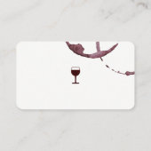 Wein und Korkschrauben | Weinberg Visitenkarte (Rückseite)