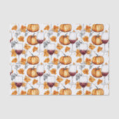 Wein und Kürbisgewässer Herbst Seidenpapier (Vorderseite)