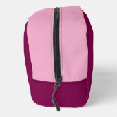 Wein und leicht rosa mit Name Waschbeutel (Rechts)