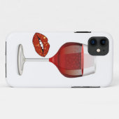 Wein und Lippenstift Case-Mate iPhone Hülle (Rückseite (Horizontal))