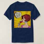 Wein und Mädchen T-Shirt (Design vorne)