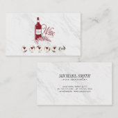 Wein- und Marmorkarte Visitenkarte (Vorne/Hinten)