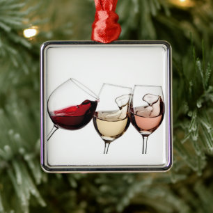 ** WEIN UND MEHR WEIN** CHRISTMAS ORNAMENT AUS METALL