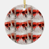 WEIN UND MEHR WEINBAUMÄNGEL KERAMIKORNAMENT (Vorne)