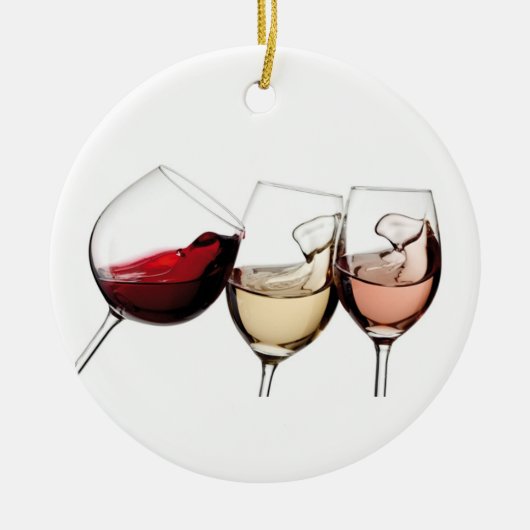 WEIN UND MEHR WEINBAUMÄRKTE KERAMIK ORNAMENT (Vorne)
