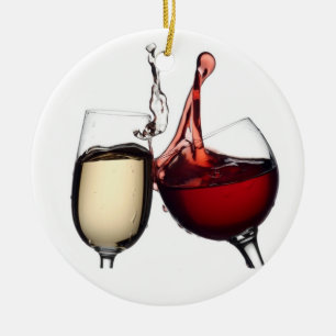 WEIN UND MEHR WEINBAUMÄRKTE KERAMIKORNAMENT