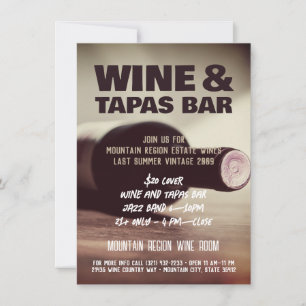 Wein und Musik Individuelle Flyer-Einladung Einladung