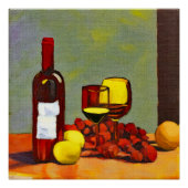 Wein und Obst Poster (Vorderseite)