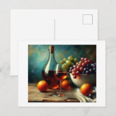 Wein und Obst, Postkarte (Vorne/Hinten)
