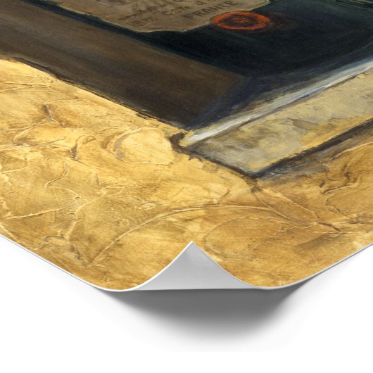 Wein und Pflaumen Poster (Ecke)