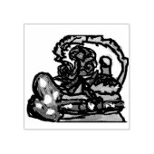 Wein und Rose Gummistempel (Prägung)