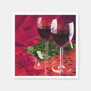 Wein und Rose Serviette