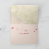 Wein und Rote Rose Jahrestag Karte (Innenseite)