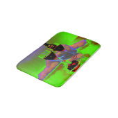 Wein und Schokolade mit Surreal Kiss Badematte (Schrägansicht)