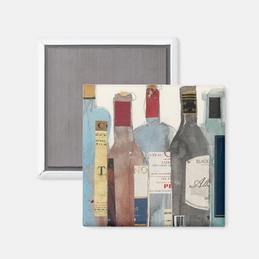 Wein und Spirituosen Magnet (Vorderseite/Rückseite)