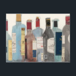 Wein und Spirituosen Postkarte<br><div class="desc">Wein & Geist II von Samuel Dixon. Eine Auswahl an Weinen und Spirituosen.</div>