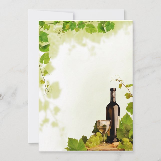 Wein und Trauben (Vorderseite)