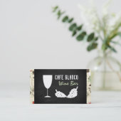 Wein und Trauben, Blumenkohl Bar/Weinkeller Visitenkarte (Stehend Vorderseite)