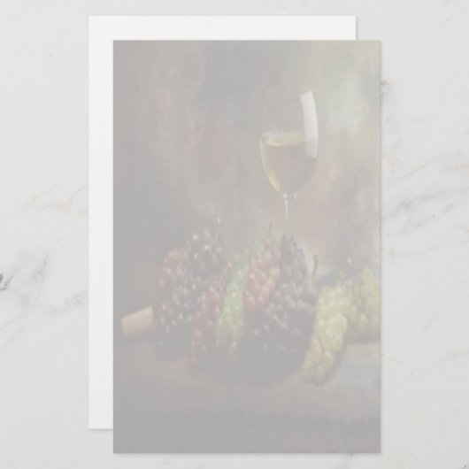 Wein und Trauben-Briefpapier Briefpapier (Vorne/Hinten)