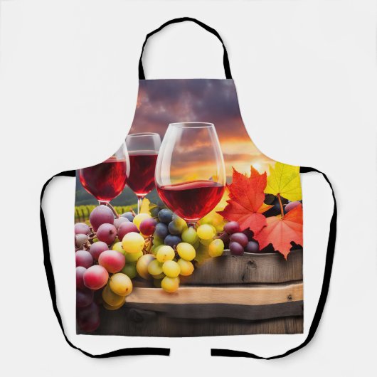 Wein und Trauben Hübsch Schürze (Vorderseite)