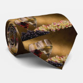 "WEIN-UND TRAUBEN-" KRAWATTE (Gerollt)