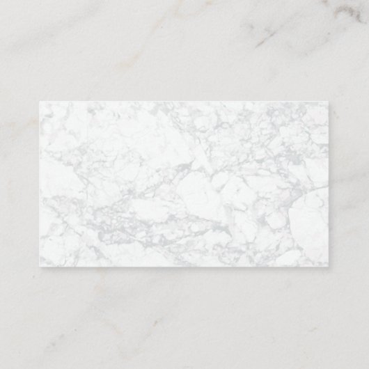 Wein und Trauben | Marmor mit Strohleder Visitenkarte (Rückseite)