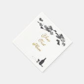 Wein und Trauben Napkin Serviette (Ecke)
