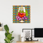 Wein und Trauben Poster (Heimbüro)
