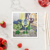 Wein und Trauben Serviette (Beispiel)