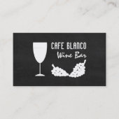 Wein und Trauben, Tafelwein/Bar Visitenkarte (Vorderseite)