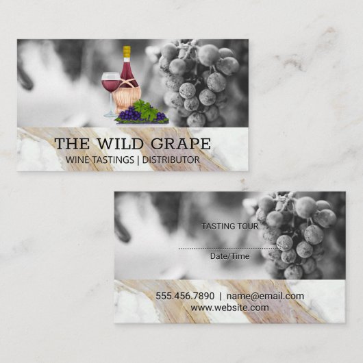 Wein und Trauben | Weinberg | Appt Visitenkarte (Vorne/Hinten)